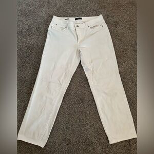 Talbots boyfriend white jeans